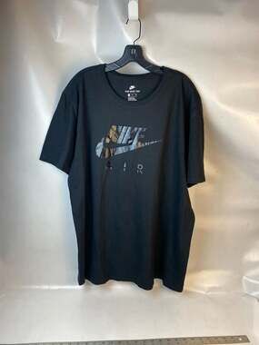 Nike Sportsweear Men's Air Futura Realtree Camo Logo Graphic T-Shirt Black